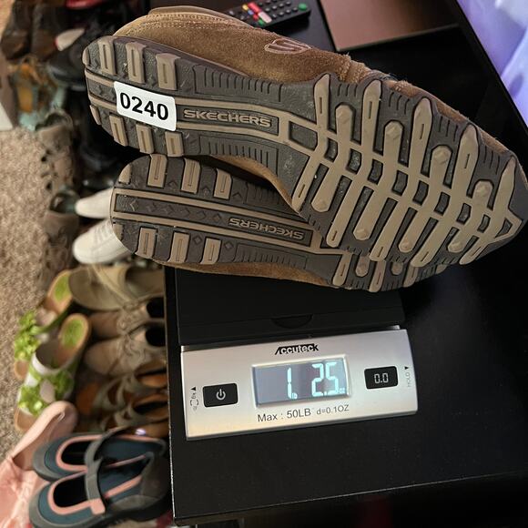 Y2K Skechers Brown Leather Trail Sneakers Womens 8.5 Outdoorcore Comfortcore - Picture 8 of 8